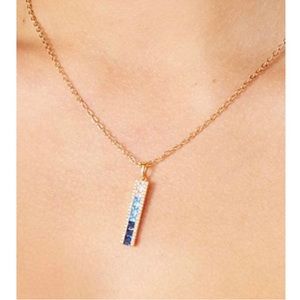 NWT Vince Camuto Blue Ombre CZ Necklace